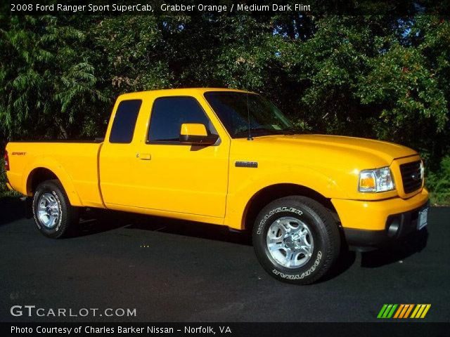 2008 Ford Ranger Sport SuperCab in Grabber Orange
