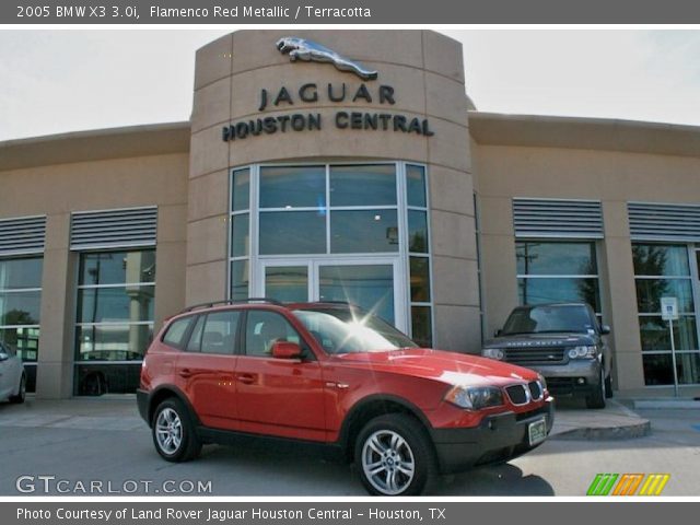 2005 BMW X3 3.0i in Flamenco Red Metallic