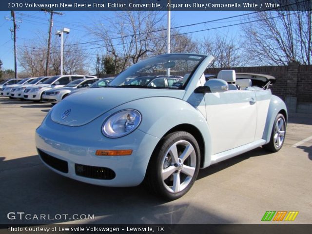 2010 Volkswagen New Beetle Final Edition Convertible in Aquarius Blue/Campanella White