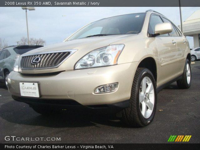 2008 Lexus RX 350 AWD in Savannah Metallic