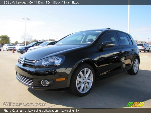 2011 Volkswagen Golf 4 Door TDI in Black