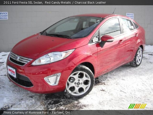 2011 Ford Fiesta SEL Sedan in Red Candy Metallic