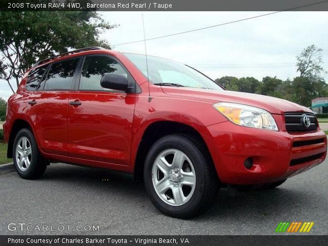 2008 Toyota RAV4 4WD in Barcelona Red Pearl