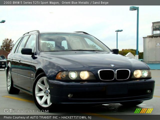 2003 BMW 5 Series 525i Sport Wagon in Orient Blue Metallic