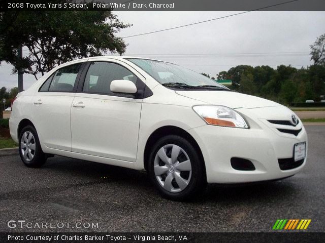 2008 Toyota Yaris S Sedan in Polar White