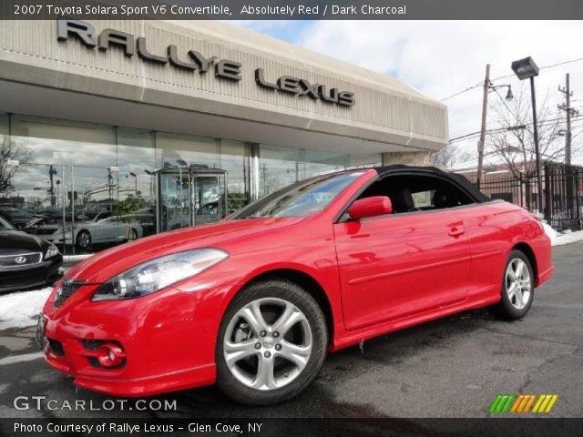 2007 Toyota Solara Sport V6 Convertible in Absolutely Red