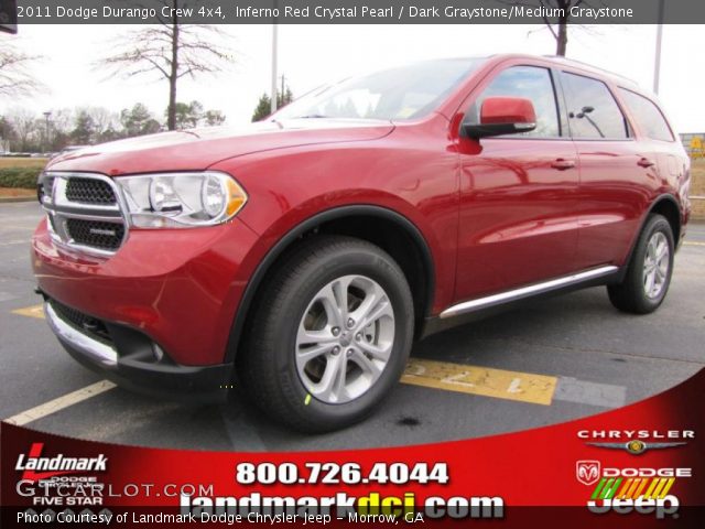 2011 Dodge Durango Crew 4x4 in Inferno Red Crystal Pearl