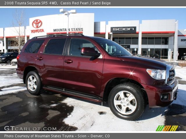 2008 Toyota Sequoia SR5 4WD in Cassis Red Pearl