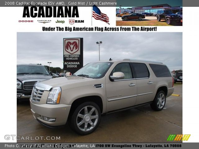 2008 Cadillac Escalade ESV AWD in Gold Mist