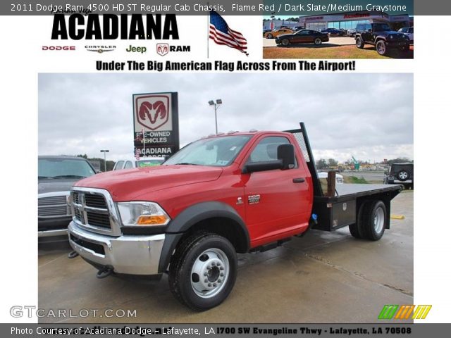 2011 Dodge Ram 4500 HD ST Regular Cab Chassis in Flame Red