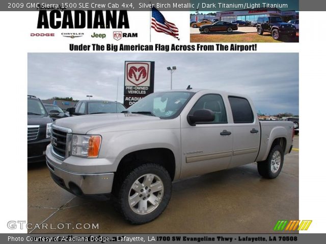 2009 GMC Sierra 1500 SLE Crew Cab 4x4 in Silver Birch Metallic