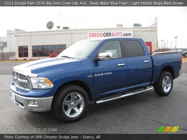 2011 Dodge Ram 1500 Big Horn Crew Cab 4x4 in Deep Water Blue Pearl