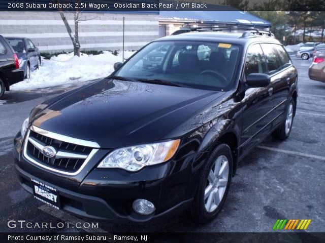 2008 Subaru Outback 2.5i Wagon in Obsidian Black Pearl