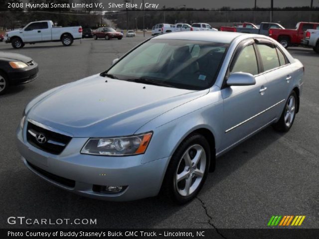 2008 Hyundai Sonata Limited V6 in Silver Blue