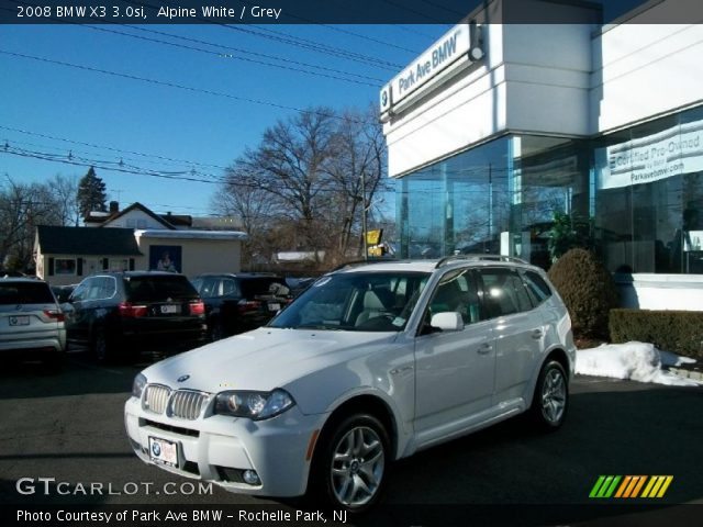 2008 BMW X3 3.0si in Alpine White