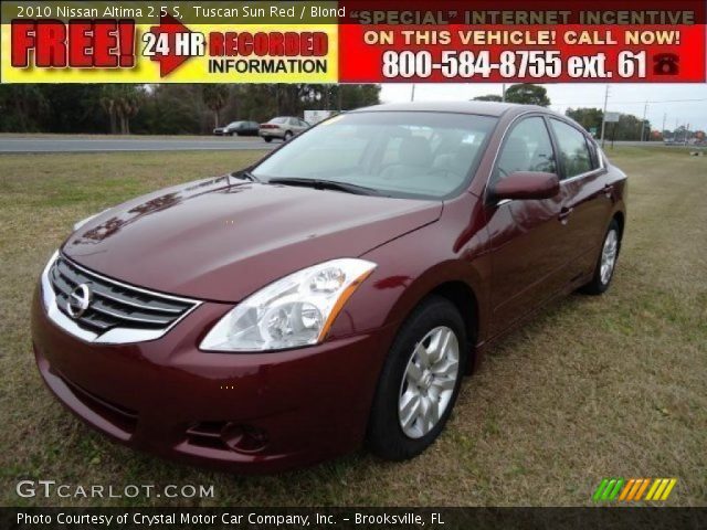 2010 Nissan Altima 2.5 S in Tuscan Sun Red