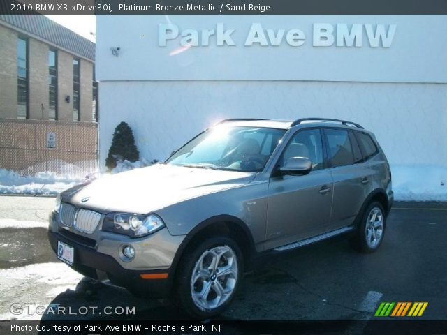 2010 BMW X3 xDrive30i in Platinum Bronze Metallic