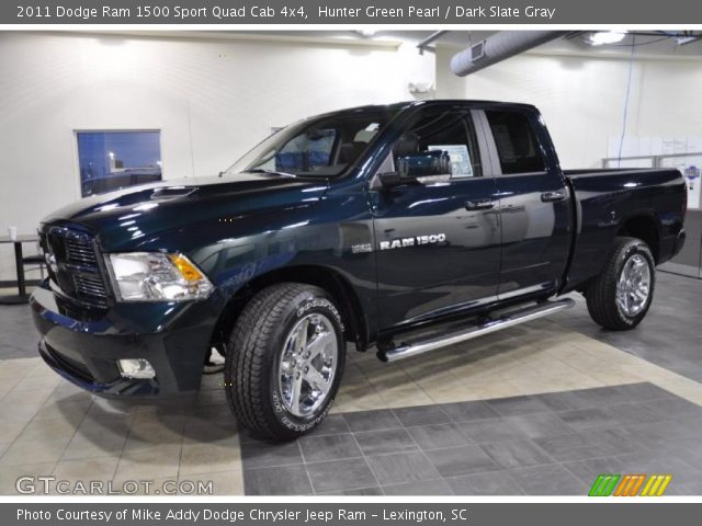2011 Dodge Ram 1500 Sport Quad Cab 4x4 in Hunter Green Pearl