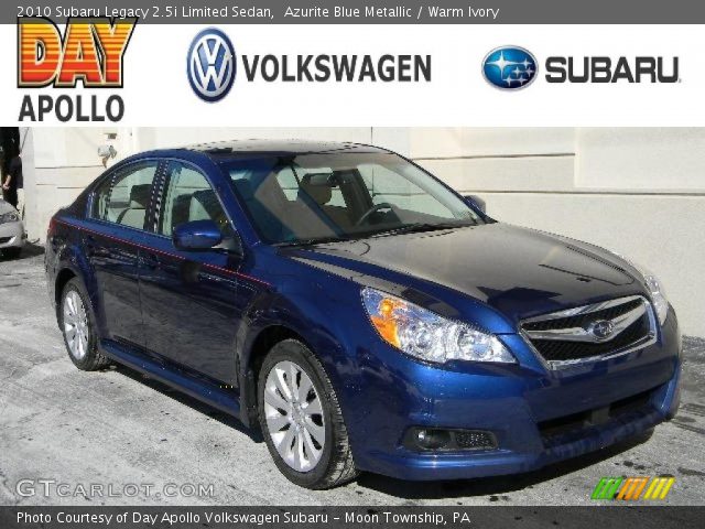 2010 Subaru Legacy 2.5i Limited Sedan in Azurite Blue Metallic