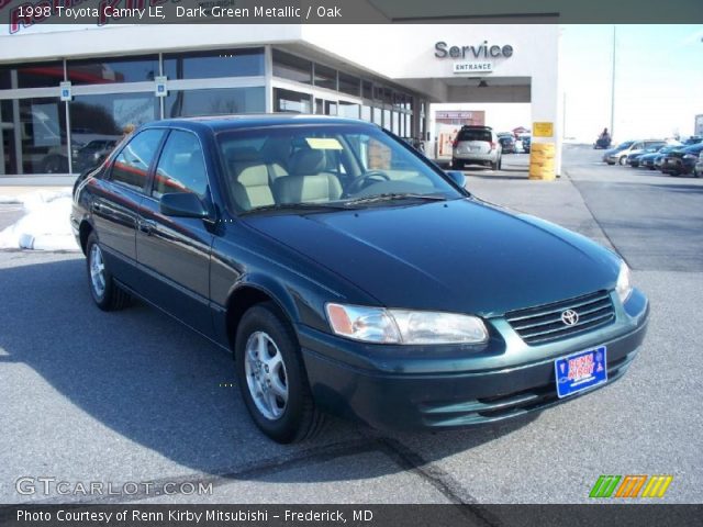 1998 Toyota Camry LE in Dark Green Metallic