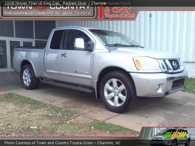 2008 Nissan Titan LE King Cab in Radiant Silver
