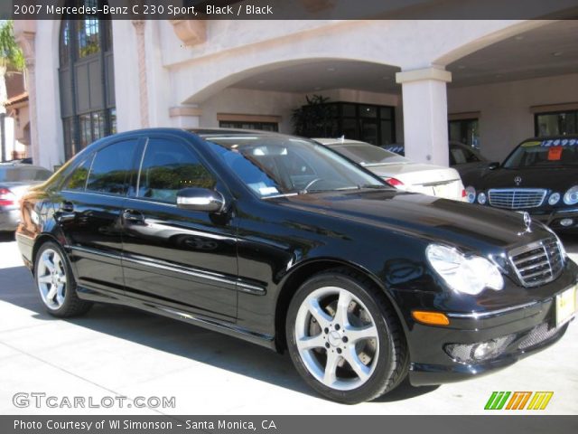 2007 Mercedes-Benz C 230 Sport in Black