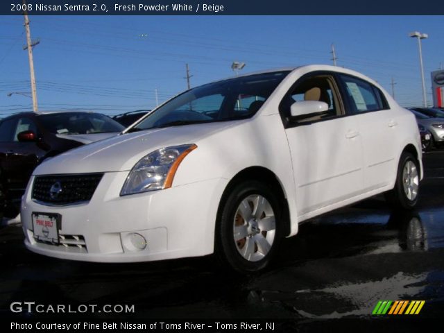 2008 Nissan Sentra 2.0 in Fresh Powder White