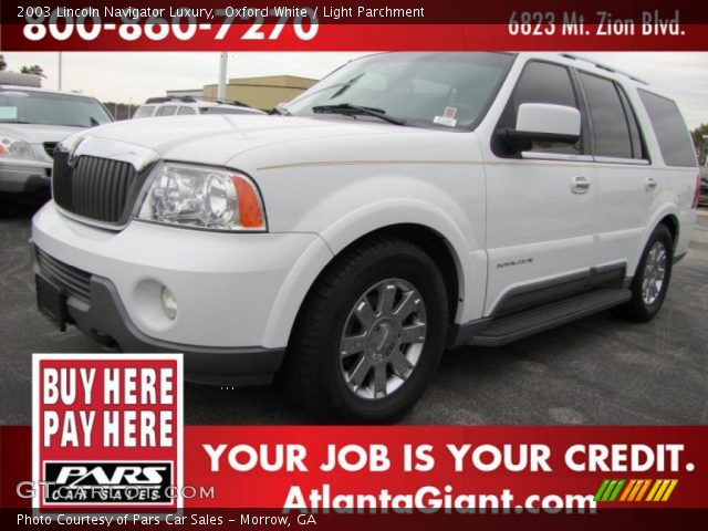 2003 Lincoln Navigator Luxury in Oxford White