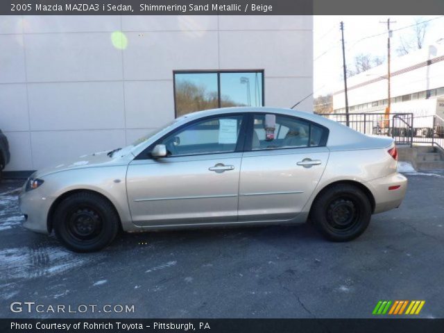 2005 Mazda MAZDA3 i Sedan in Shimmering Sand Metallic