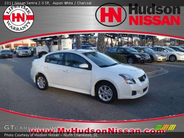 Aspen White - 2011 Nissan Sentra 2.0 SR - Charcoal Interior | GTCarLot ...