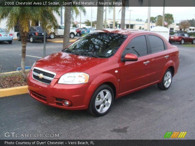 2008 Chevrolet Aveo LT Sedan in Sport Red Metallic