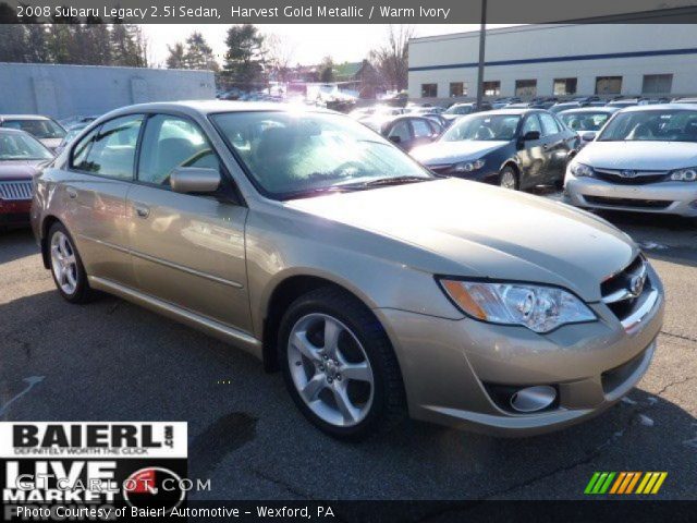 2008 Subaru Legacy 2.5i Sedan in Harvest Gold Metallic