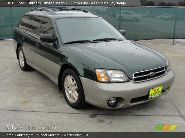 2001 Subaru Outback Limited Wagon in Timberline Green Metallic
