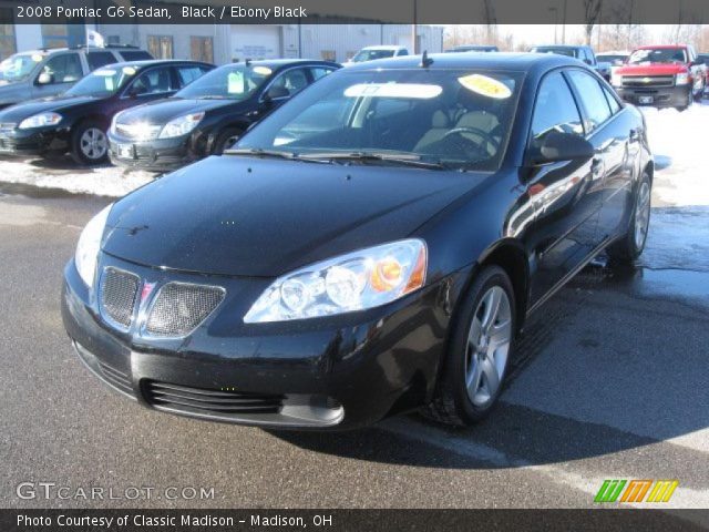 2008 Pontiac G6 Sedan in Black