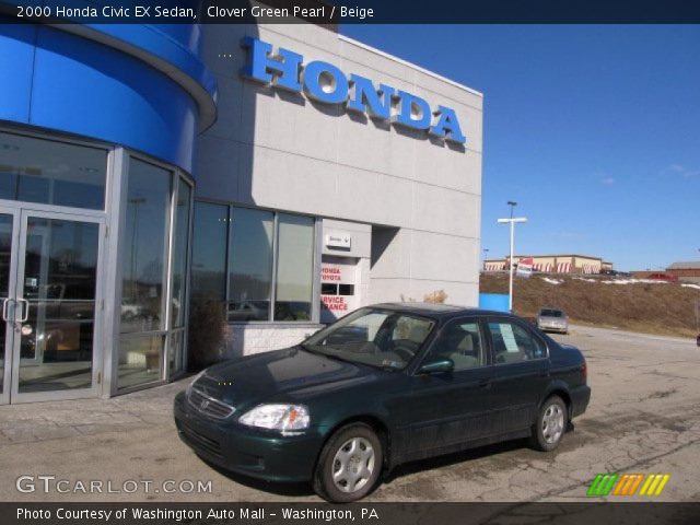 2000 Honda Civic EX Sedan in Clover Green Pearl