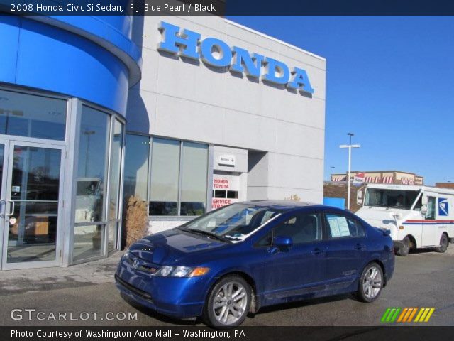 2008 Honda Civic Si Sedan in Fiji Blue Pearl