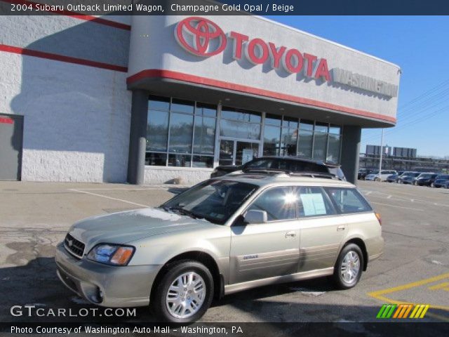 2004 Subaru Outback Limited Wagon in Champagne Gold Opal