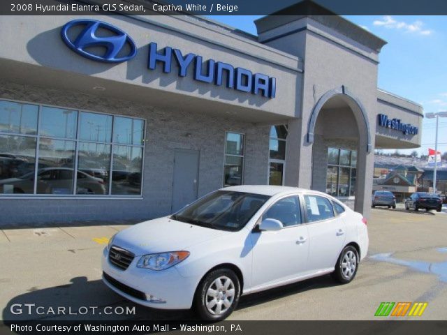 2008 Hyundai Elantra GLS Sedan in Captiva White