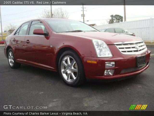 2005 Cadillac STS V8 in Red Line