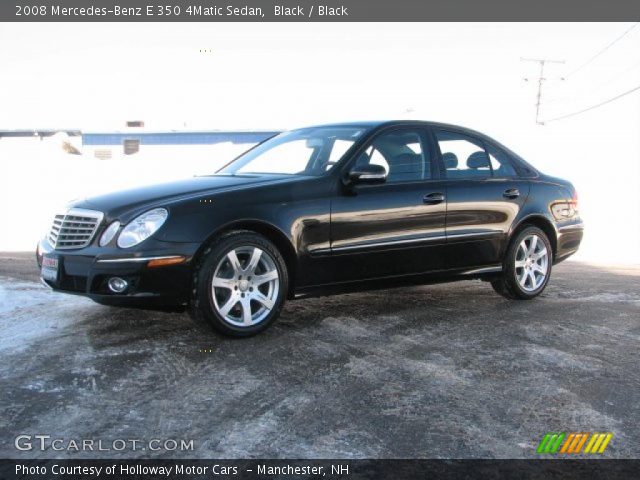 2008 Mercedes-Benz E 350 4Matic Sedan in Black