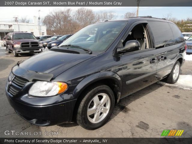 2007 Dodge Caravan SXT in Modern Blue Pearl