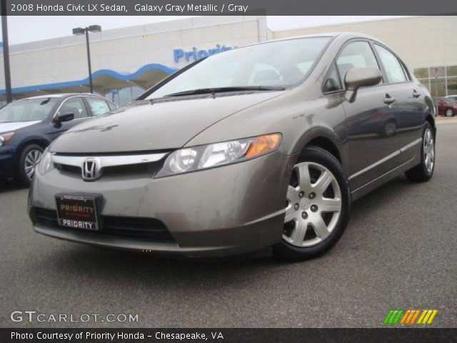 2008 Honda Civic LX Sedan in Galaxy Gray Metallic