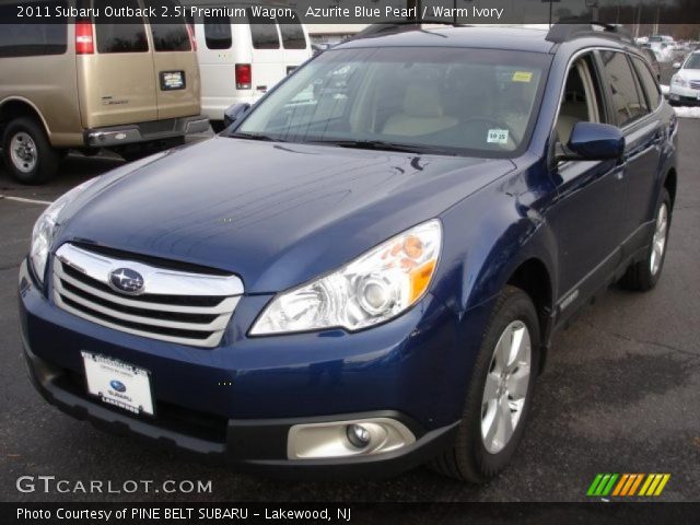 2011 Subaru Outback 2.5i Premium Wagon in Azurite Blue Pearl