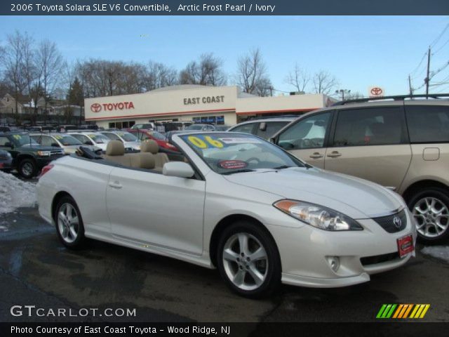 2006 Toyota Solara SLE V6 Convertible in Arctic Frost Pearl