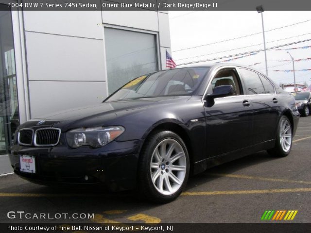 2004 BMW 7 Series 745i Sedan in Orient Blue Metallic