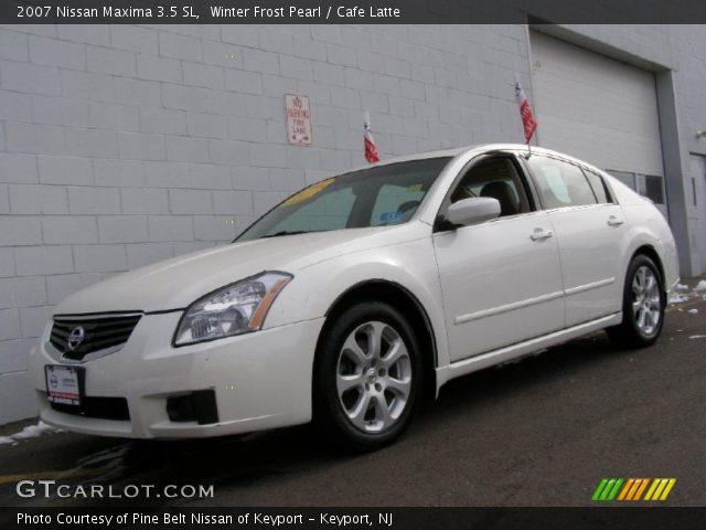 2007 Nissan Maxima 3.5 SL in Winter Frost Pearl