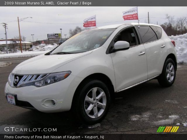 2009 Nissan Murano SL AWD in Glacier Pearl