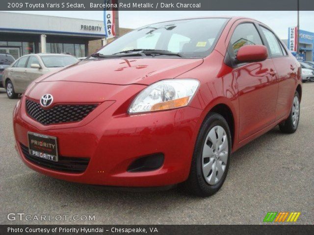 2009 Toyota Yaris S Sedan in Barcelona Red Metallic