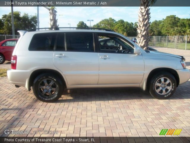 2004 Toyota Highlander V6 in Millenium Silver Metallic