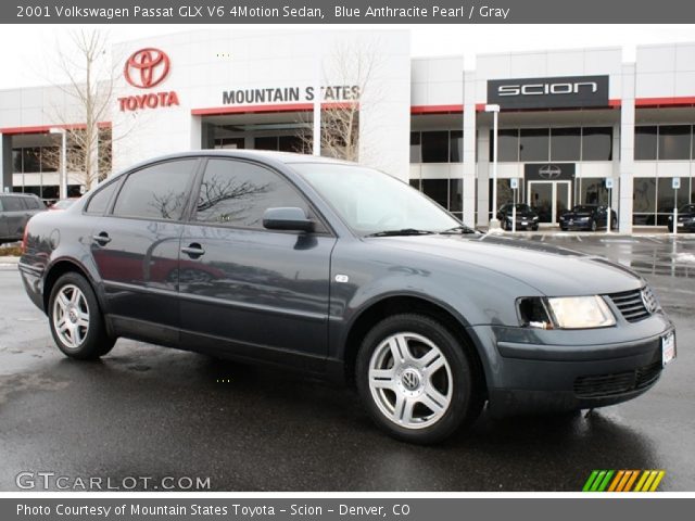 2001 Volkswagen Passat GLX V6 4Motion Sedan in Blue Anthracite Pearl